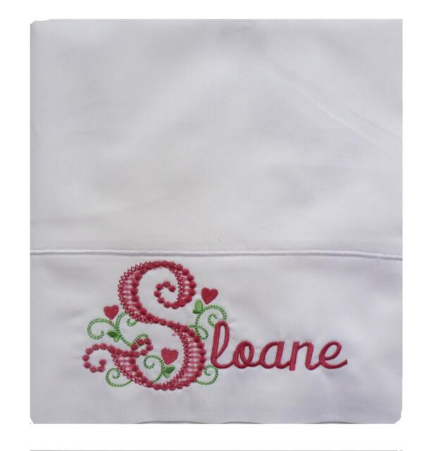 Princess Pillowcase Custom Embroidered Personalized - image 1