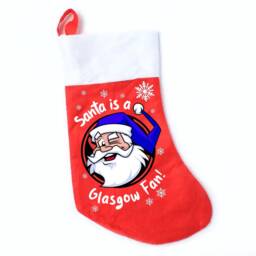 Santa Is A Glasgow Fan Stocking Fanmade Christmas Merchandise - thumbnail 3