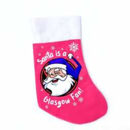 Santa Is A Glasgow Fan Stocking Fanmade Christmas Merchandise - thumbnail 2