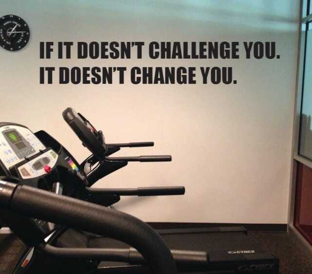 Motivational Gym Wall Decal, If It Doesn't Challenge You. It Change - image 1