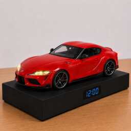 Toyota Gr Supra Alarm Clock - Realistic Engine Sound, Working Headlights, Handmade, Car Enthusiast Gift
