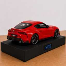Toyota Gr Supra Car Alarm Clock - Realistic Engine Sound, Handmade, Enthusiast Gift - thumbnail 3