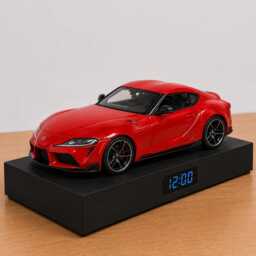 Toyota Gr Supra Car Alarm Clock - Realistic Engine Sound, Handmade, Enthusiast Gift - thumbnail 2