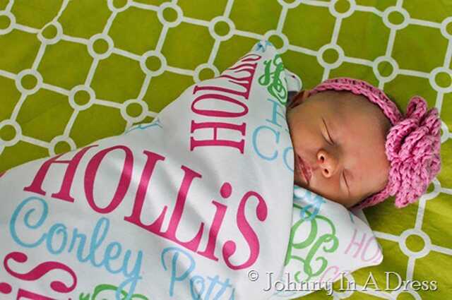 Personalized Baby Name Blanket, Monogrammed Newborn Blankets, Swaddle Receiving Handmade Unqiue Shower Gift, Milestone - image 1