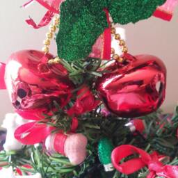 Dog Beaded Christmas Trees W/Lights & Skirt, Pet Christmas, Dog Bone Trees, Holiday Tree, Custom Request Color & Theme Tree - thumbnail 3