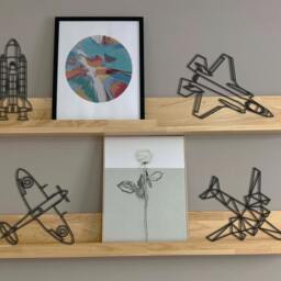 F35 Jet Airplane - Wall Art Hanging Decoration Home Decor Black Printinghive - thumbnail 3