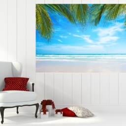 Palm Beach Sea Wall Decal, Ocean Murals Wall Decor, Vinyl Decals, Stickers, Peel & Stick Vinyl N199 - thumbnail 3