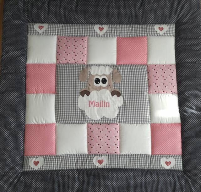 Baby Blanket, Quilt, Patchwork Playmat, Children's Blanket Cloud, Blanket Made To Your Wishes At No Extra Charge