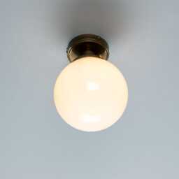 Yerevan Mid-Century Opal Globe Ceiling Light 78'' Ip20 - thumbnail 2