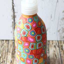 Colorful Millefiori Soap Dispenser Handmade Polymer Clay Glass Pump - thumbnail 2