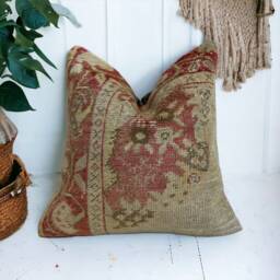 Turkish Carpet Pillow Cover 20x20 Inches/50x50 cm - thumbnail 2