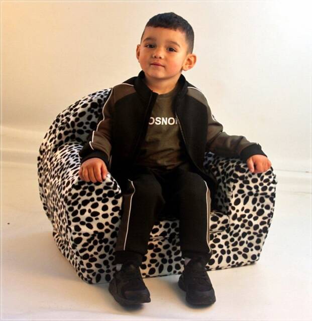 Foam Kids Armchair - Dalmation Spot Design, Lightweight Children's Chair, Easy Wash Cover, Fun Playroom Seat For Toddlers & Kids, Handmade - image 1