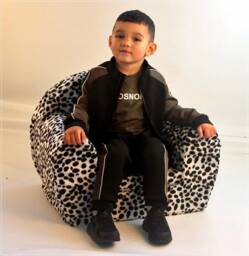 Foam Kids Armchair - Dalmation Spot Design, Lightweight Children's Chair, Easy Wash Cover, Fun Playroom Seat For Toddlers & Kids, Handmade - thumbnail 1