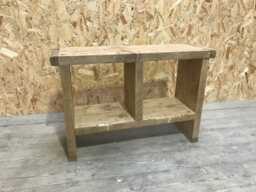 2 Hole Rustic Up-Cycled Stool - For Delivery Charge Info See Description