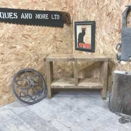 2 Hole Rustic Up-Cycled Stool - For Delivery Charge Info See Description - thumbnail 2