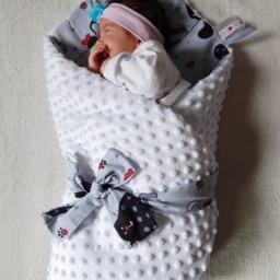 Swaddle Blanket, Baby Minky Newborn Blanket, Shower Gift, Wrap Cats Gigoteuse B??b?? - thumbnail 2