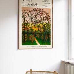 Henri Rousseau Poster, Bellevue Park Autumn, Exhibition Print, Floral Wall Art, Animal Gift, Forest A1/A2/A3/A4 - thumbnail 3