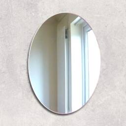 Oval Acrylic Mirror Wall Art Personalized Engraving, Shatterproof - thumbnail 3