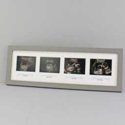 Baby Scan Photo Frame - Landscape Multi For Four Sized Photos & Text Boxes. Shower Gift - Pregnancy Announcement - thumbnail 3
