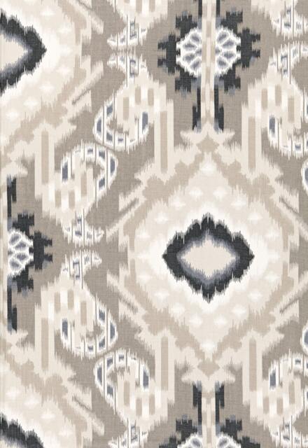 Kiribati Ikat Print in Linen, Aquamarine Or Coral-Listing Is For One Pillow - image 1