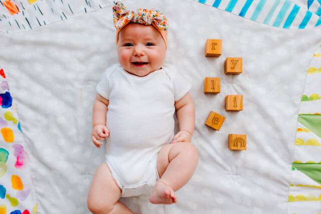 Personalized Maple Baby Name Blocks Engraved Nursery Decor - image 1