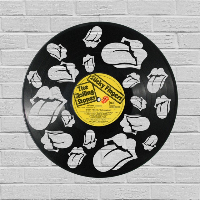The Rolling Stones 2 - Laser Cut Carved Vinyl Record Art Music Gift For Occasions Like Birthday, Christmas, Weeding Cutout Wall - image 1