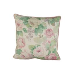 Sanderson - Chelsea Pink/Celadon Contrast Piped Cushion Cover Throw Pillow Designer Home Decor - thumbnail 2