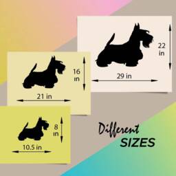 In-Style Decals Wall Vinyl Decal Home Decor Art Sticker Dog Scottish Terrier Scottie Pet Animal Shop Nursery Removable Mural Design 111 - thumbnail 2