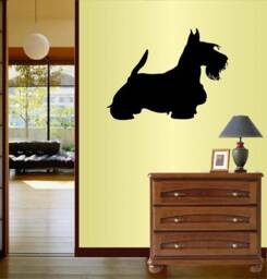 In-Style Decals Wall Vinyl Decal Home Decor Art Sticker Dog Scottish Terrier Scottie Pet Animal Shop Nursery Removable Mural Design 111 - thumbnail 1