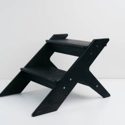 Wooden Step Stool Two-Step Design, Sturdy Birch Plywood - thumbnail 3