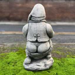 Outdoor Gnome Statue Concrete Troll Figurine Cement Pixie Sculpture Stone Garden Ornament Gnome Lover Gift Yard Art Handmade Decor - thumbnail 4