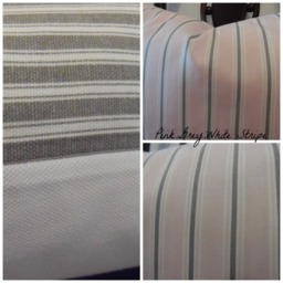 Farmhouse Decor.country Decor Pillows.home Decor.nursery Pillows.slip Covers.stripe Pillow Covers.grey.pink.white.pillows - thumbnail 2