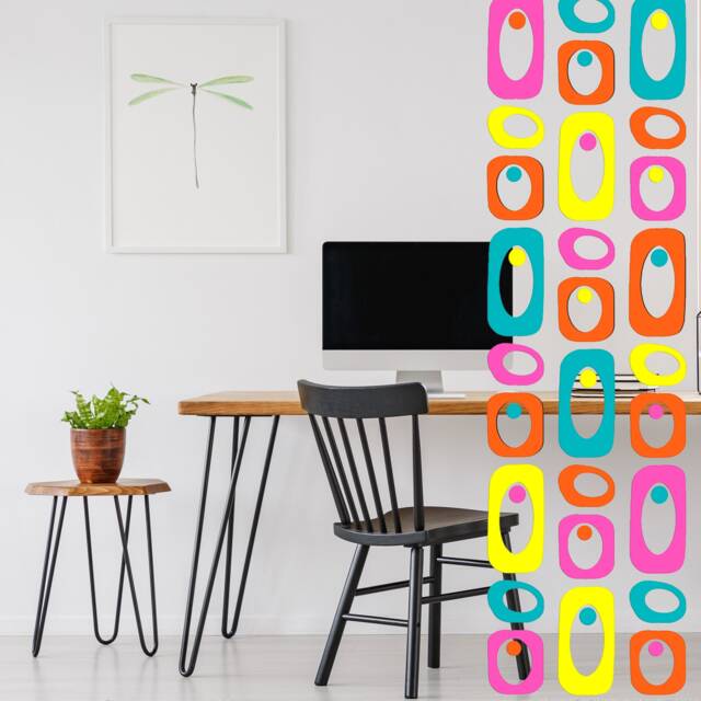 Beatnik Party Mid Century Modern Room Divider Kit Colorful Acrylic Partition - image 1