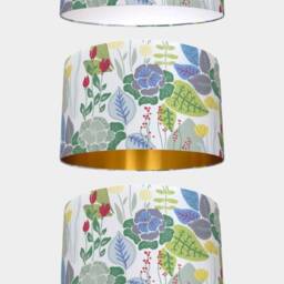 Scandi Meadow Flower Lampshade, Handmade For Ceiling Or Lamp Base, 20cm To 45cm Diameters - thumbnail 2