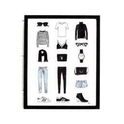 Fashion Illustration Print/ Wall Art/Minimalist Art/ Gallery Wall/ Bedroom Decor/ Vanity Decor - thumbnail 1