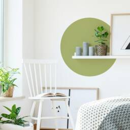Circle Wall Decal - Geometric Art, Abstract Decor, Modern Scandinavian Removable Sticker - thumbnail 4