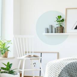 Circle Wall Decal - Geometric Art, Abstract Decor, Modern Scandinavian Removable Sticker - thumbnail 3