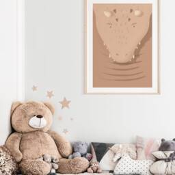 Diego Dragon Poster Beige I Pastel, Children's Room, Living Room Decoration, Poster, Boho, Download, Wall Picture, Printable Picture - thumbnail 2