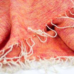 Handmade Yak Wool Blend Blanket Large Nepal Travel Wrap - thumbnail 3