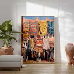 Arabic Market Poster, Middle Eastern Wall Art, Islamic Decor, Print, Cultural Poster - thumbnail 2