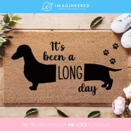Cute Sausage Dog Doormat - It's Been A Long Day Dachshund Gifts Funny Door Mat Cheeky Wiener Lover Gifts Wieners - thumbnail 2