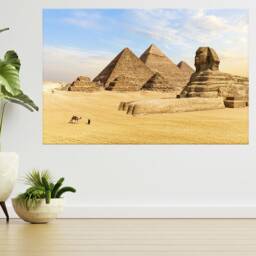 Pyramids Of Giza & Sphinx, Egypt 3D View Wall Sticker Poster Decal A991 - thumbnail 2