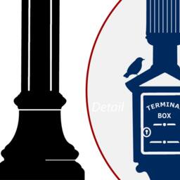 Tarrytown Street Lamp Wall Decal Vintage Style Birds & One Way Sign - thumbnail 3
