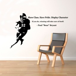 Paul Bear Bryant Quote Wall Decal Vinyl Sticker Football Player Home Sport Interior Removable Art Decor - 15Qts - thumbnail 1