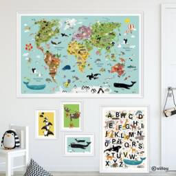 Wall Tattoo Bats Illustration Kids Decals Animals Tattoos Children Stickers Baby Room Pictures Animal Prints Black Motifs Diy - thumbnail 3