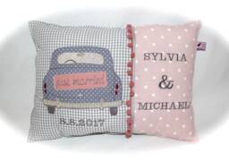 Name Pillow For Wedding, Wedding Gift Personalized, With Name, Name Pillow, Anniversary - thumbnail 1