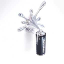 Hardcore Graffiti Spray Can Sculpture - Handmade Street Art Wall Decor By 2Fast Urban Loft Pop - thumbnail 3