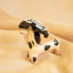 Ceramic Dachshund Lucky Dog Handcrafted Whimsical Decor - thumbnail 3