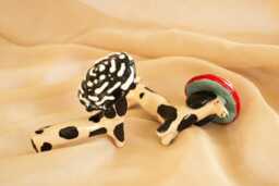Ceramic Dachshund Lucky Dog Handcrafted Whimsical Decor - thumbnail 1