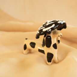 Ceramic Dachshund Lucky Dog Handcrafted Whimsical Decor - thumbnail 2